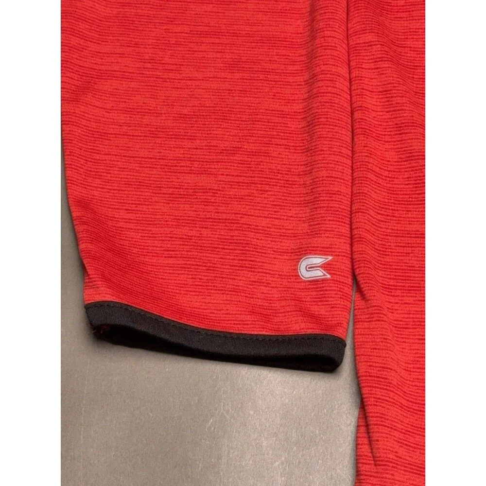 Colosseum Men's Nebraska Corn Huskers N 1/4 Zip Thin Light Jacket Red L Large